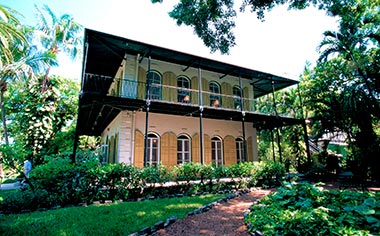 The Hemingway Home and Museum in Old Key West, USA